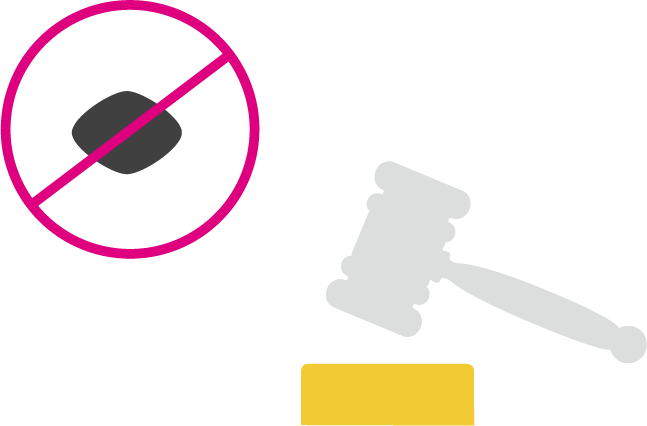 偽造品は持ち込み禁止